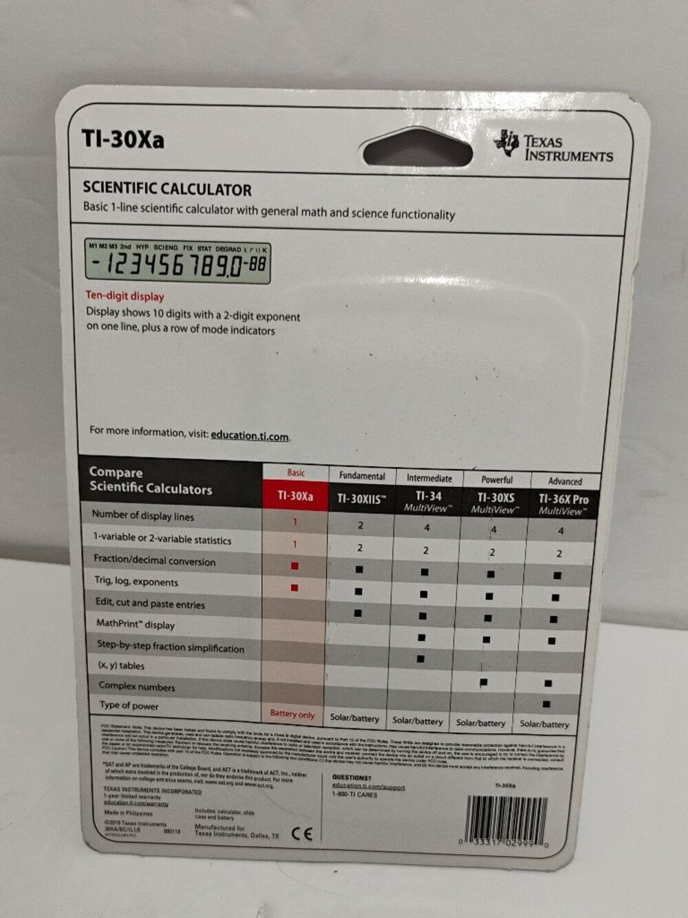 Texas Instruments New Scientific Calculator - Picture 2 of 3